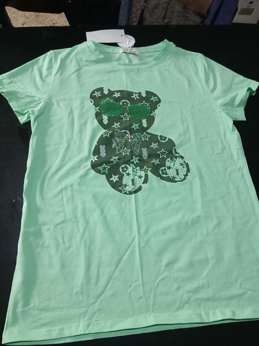 Camisola meiga corta verde