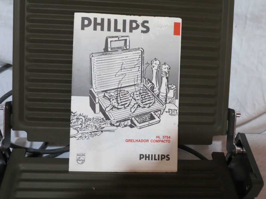 Grelhador PHILIPS elétrico compacto HL 3754 NOVO