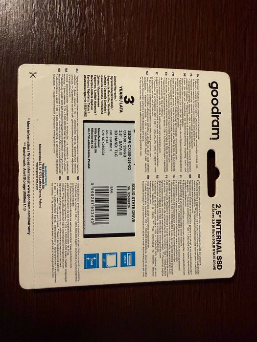 Накопичувач GOODRAM 2.5" SSD 256GB CX400 G2 SSDPR-CX400-256-G2