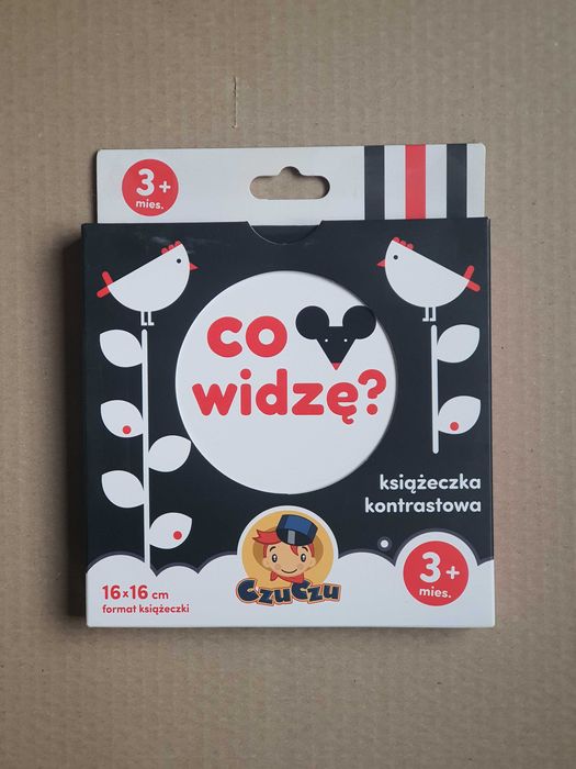 Co widzę Książeczka kontrastowa 3m.+ CzuCzu ~~ Bright Junior Media NOWA