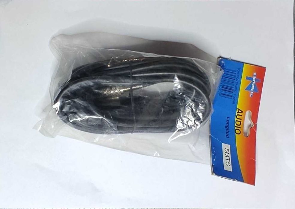 Cabo audio Jack 6.3 M - 5 metros - Novo - Ref 1470