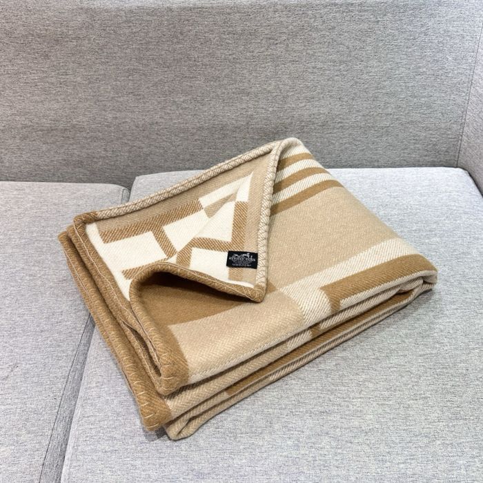 Плед Hermès Ithaque — шерсть мериноса и кашемир, люкс 135×170