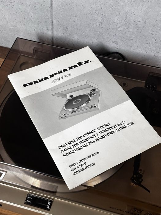 Gramofon Marantz TT 2000 gramofon vintage, instrukcja