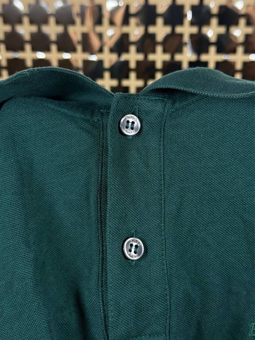 Преміальний лонгслів-поло Hugo Boss оригінла S-M Dark Green