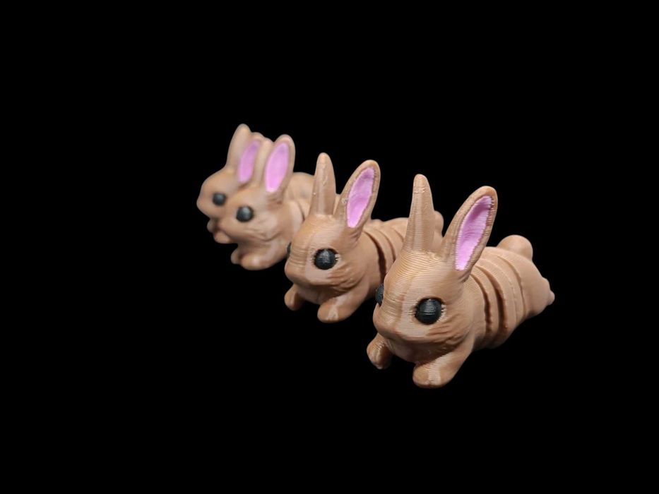 Uroczy Ruchomy Króliczek – Kolorowa Zabawka Sensoryczna 3D
