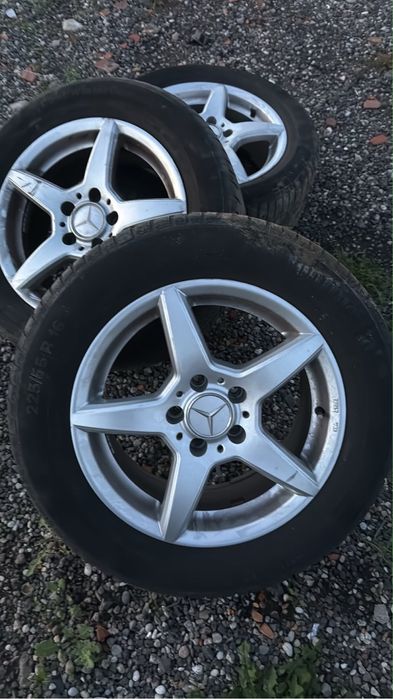 Felgi mercedes 16 cali 225/55 wielosezon continental