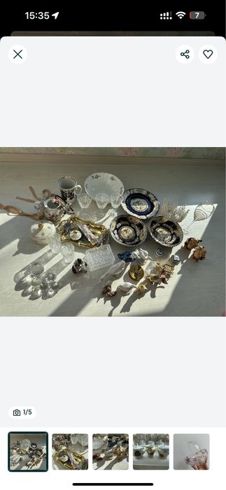 Чашки посуд тарілка ссср салатнік кришталь