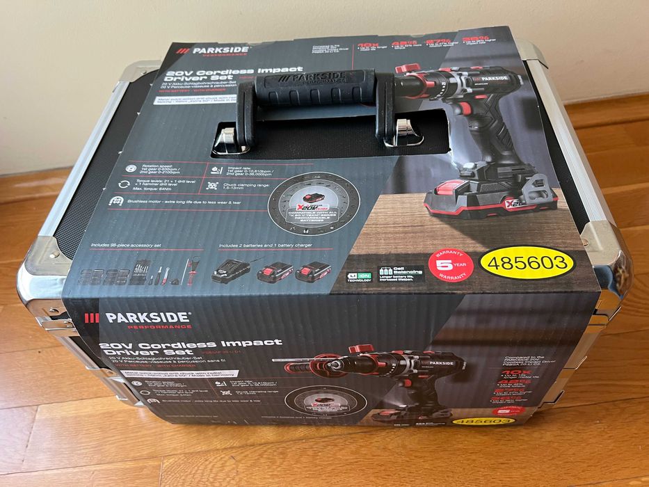 MEGA ZESTAW Wiertarkowkrętarka udarowa z akcesoriami PSBSAP D4 WALIZKA