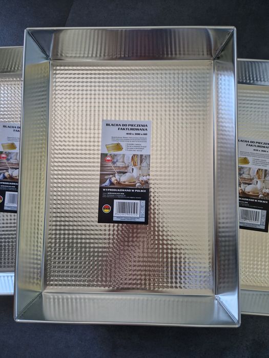 Blaszki do pieczenia blachy formy zestaw