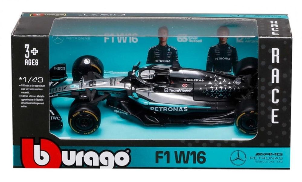 Formula Without Helmet&Plastic Stand Mercedes-Amg ,70x64 mm