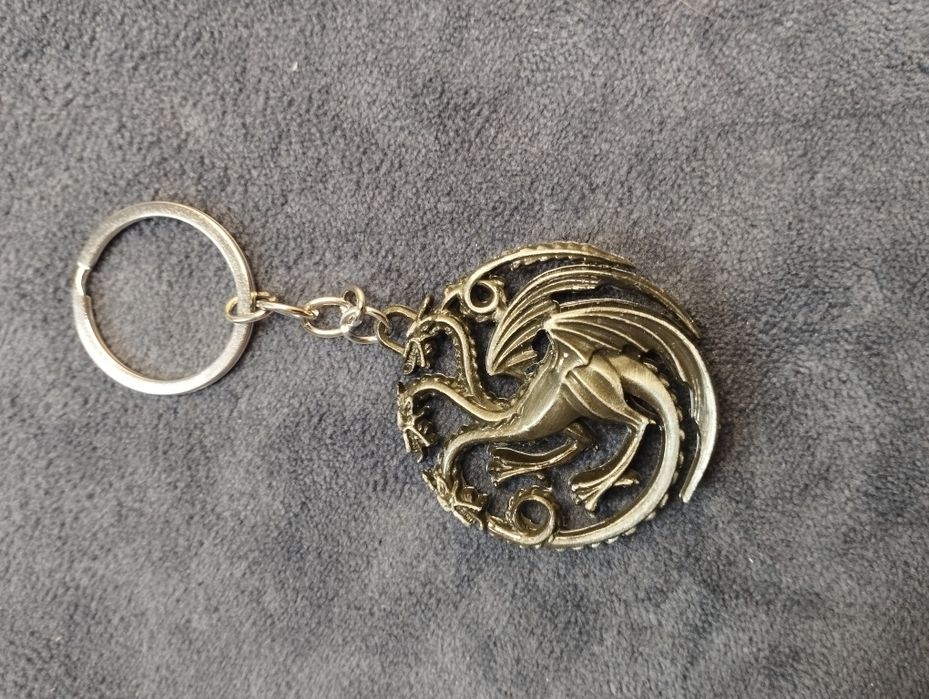 Brelok fire and blood Herb rodu Targaryen Gra o Tron