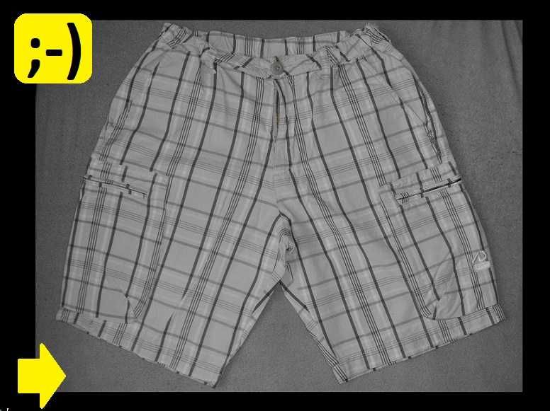 Spodenki bojówki cargo męskie w kratkę Nike AD piaskowe szare M L