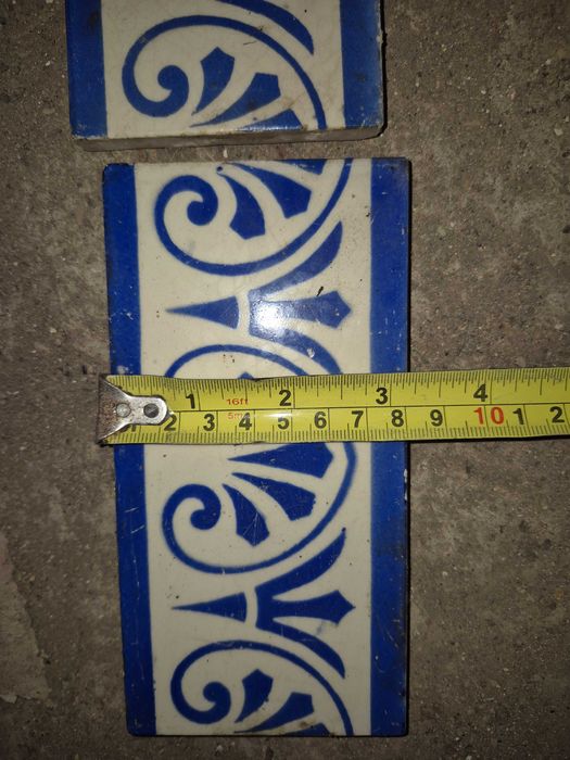 Barras/Frisos Decorativas – Azul e Branco (7,5 e 8 cm x 15 cm )