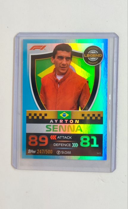 Carta Legend Ayrton Senna 247/500 Topps Turbo Attax 2023