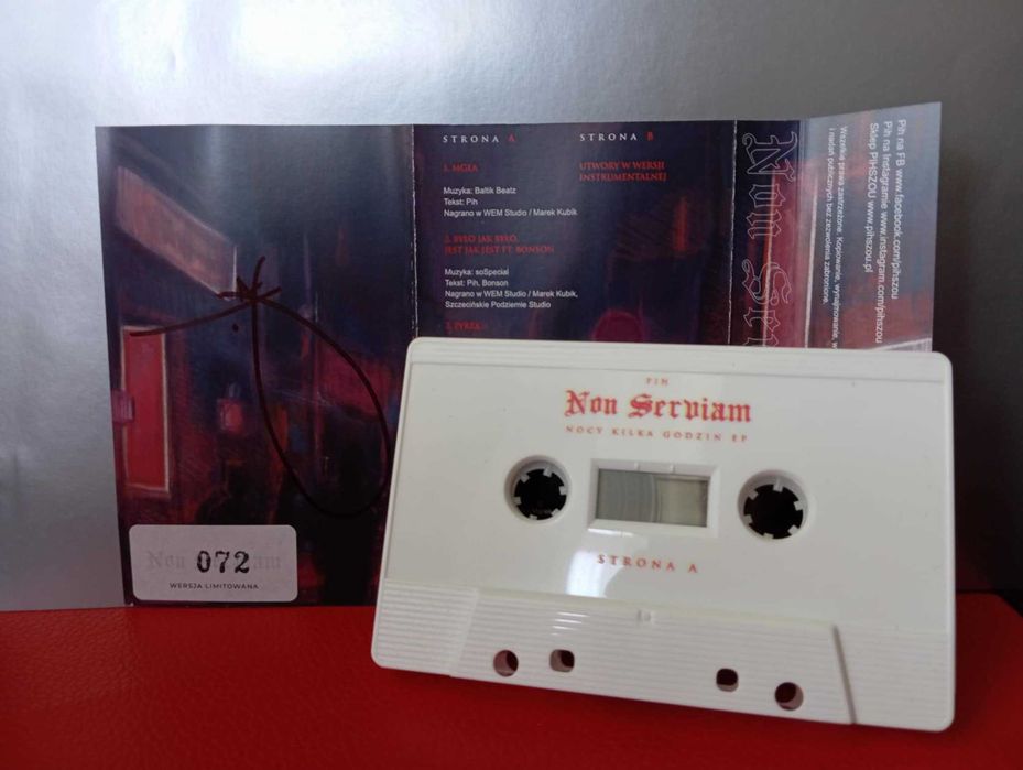 PIH Non Serviam Nocy kilka godzin EP KASETA AUTOGRAF rap hip hop