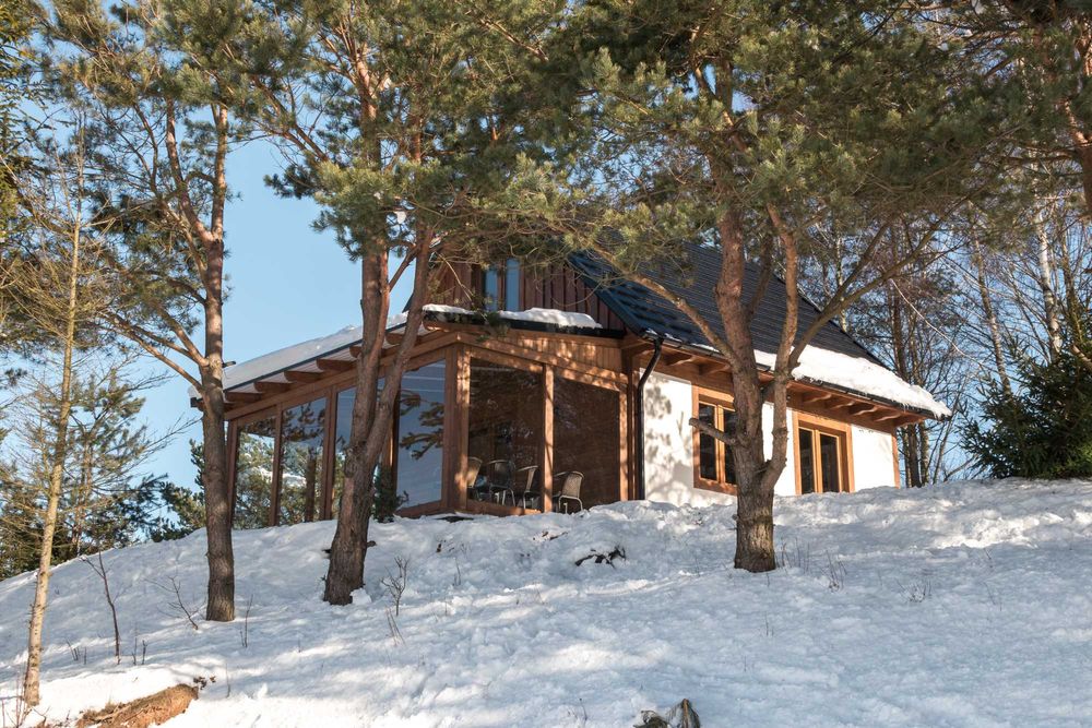 Domek z Alpakami na Kaszubach balia jacuzzi 8osób