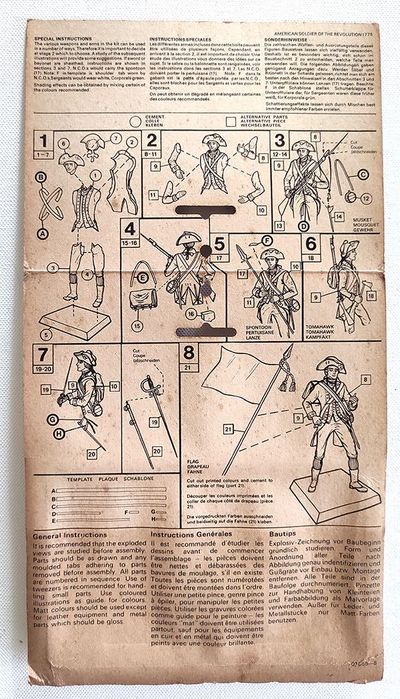 American Soldier 1775 - Airfix 54mm Model Kit