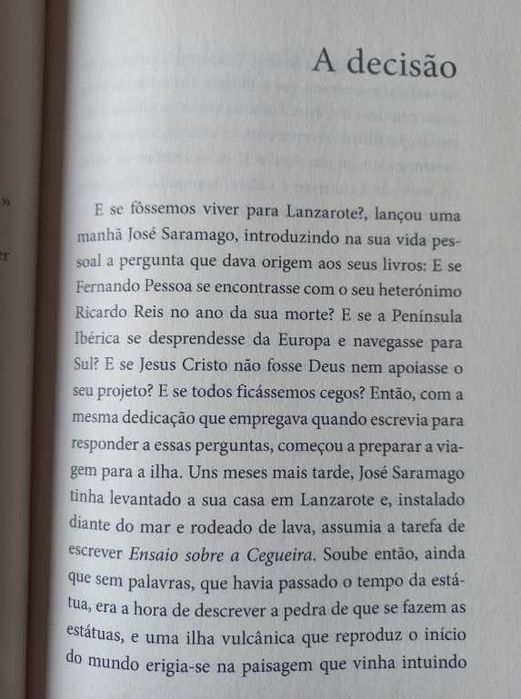 A Intuição da Ilha; Os dias de José Saramago em Lanzarote - Pilar del Río