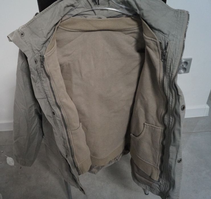 Parka, kurtka chłopięca 140 z podpinką dresową