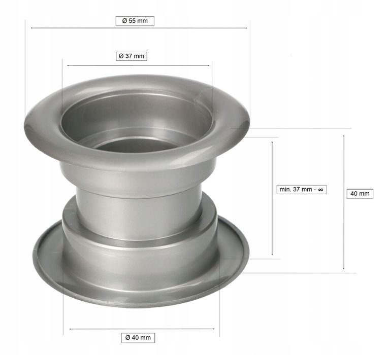 Tulejka wentylacyjna do drzwi 4 szt.