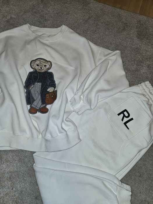 Cieply Biały dres z misiem L