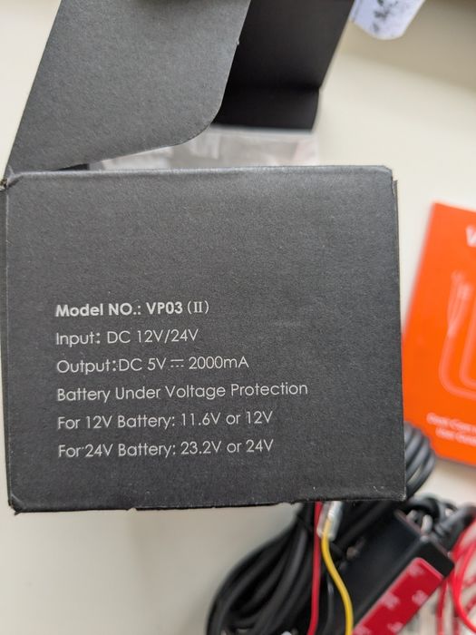 Кабель Vantrue VP03 Hardwire Kit for Dash Cam