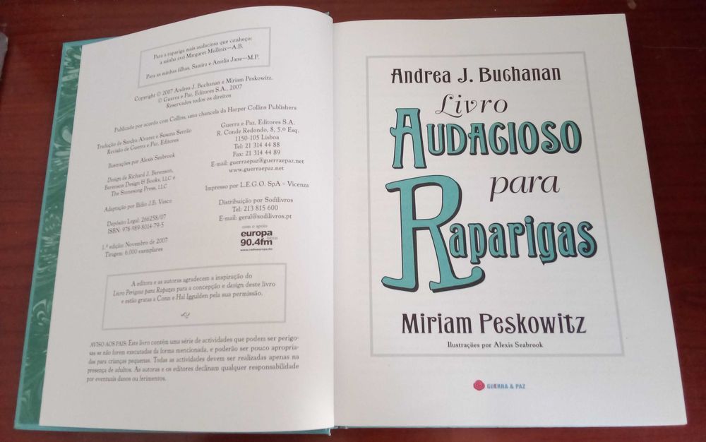 Livro audacioso para raparigas