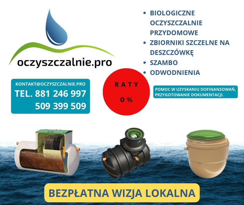 Montaż oczyszczalni przydomowej oczyszczalnia przydomowa
