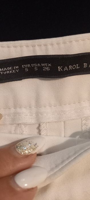 Eleganckie białe spodnie S