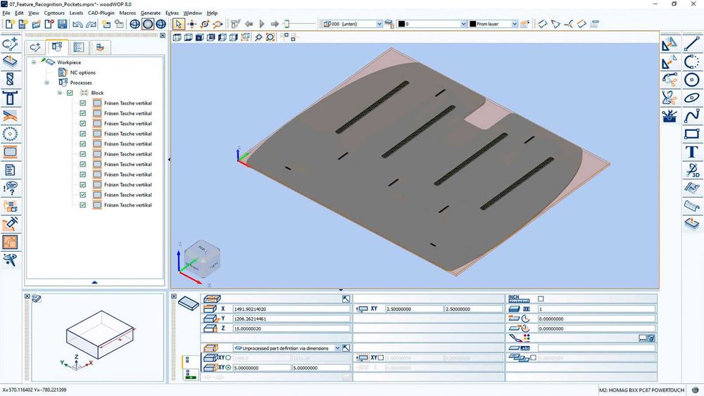 Serviço de Programação Woodwop CNC