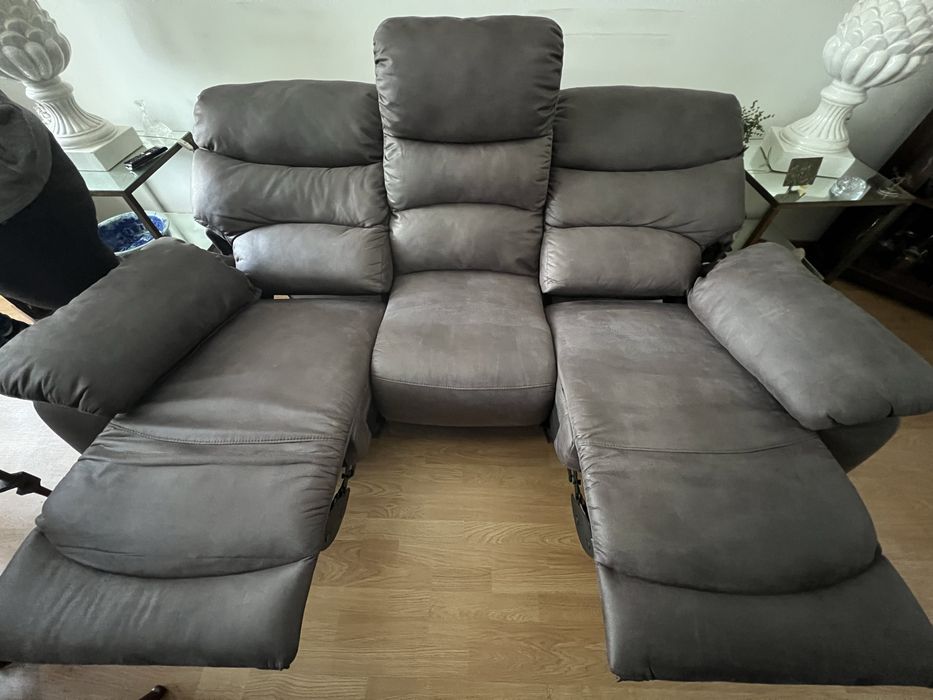 Sofa castanho automatico como novo