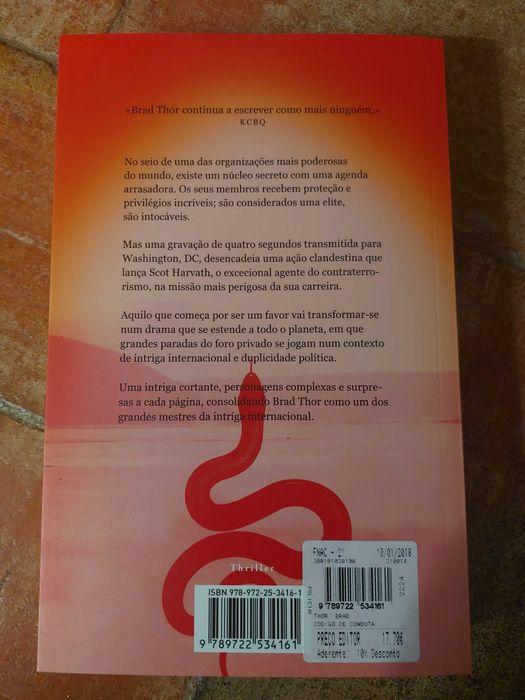 Brad Thor - Código de Conduta (PORTES GRATIS)