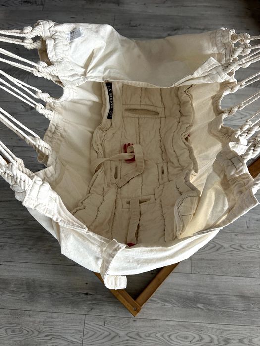 Hamak huśtawka kołyska la siesta dla niemowlaka ze stojakiem