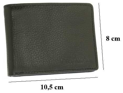 Męski portfel skórzany poziomy Thomas czarny skóra naturalna 100%