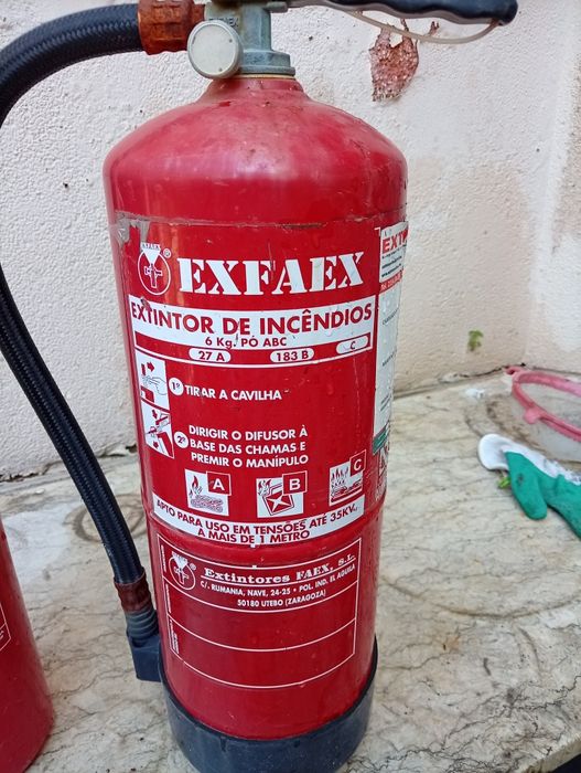 Extintores para carregar