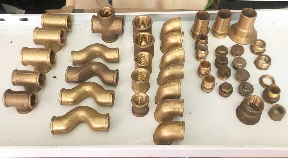 Peças de latão para canalização