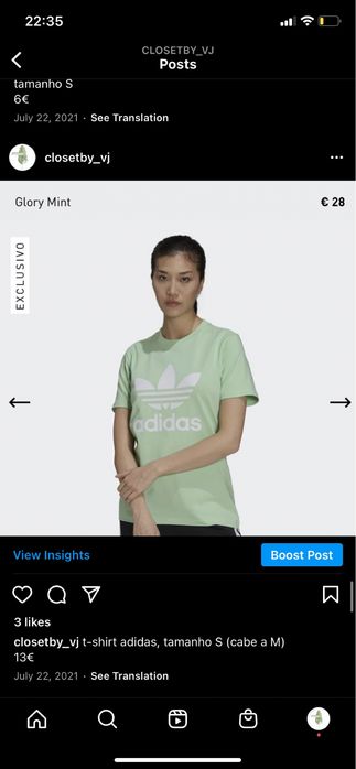 t-shirt desportivas adidas