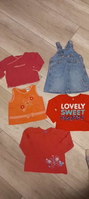 Paka ubrań dla dziewczynki 86cm