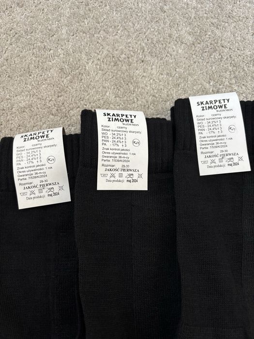 Skarpety letnie i zimowe 6 par