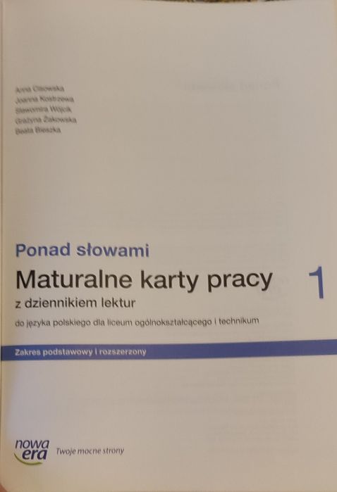Maturalne karty pracy 1