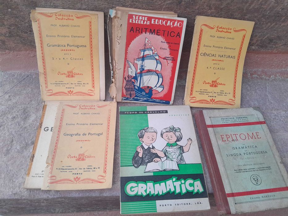 Livros antigos da instrução primária edições da época