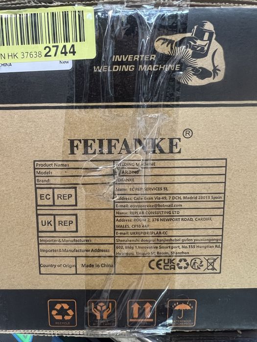 Зварювальний апарат FEIFANKE ARC160 240 В IGBT інверторний