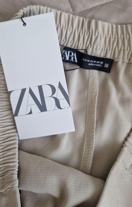 Брюки Zara M бежевые