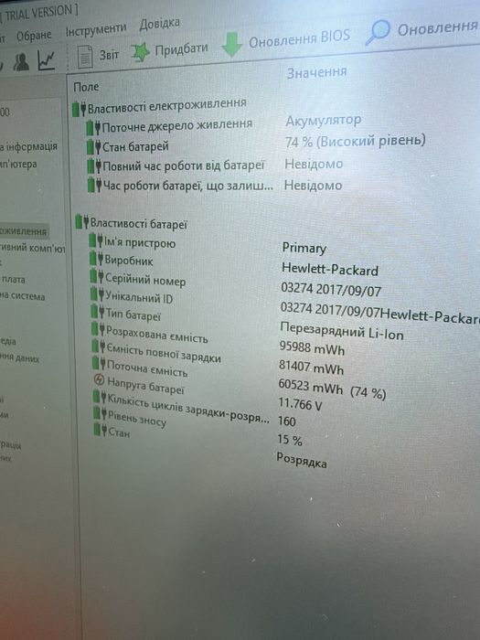 Ноутбук HP ZBook 17 G4  Екран 17.3” / i7-7820HQ / 16GB / SSD 512GB / Quadro P3000 6GB робоча станція