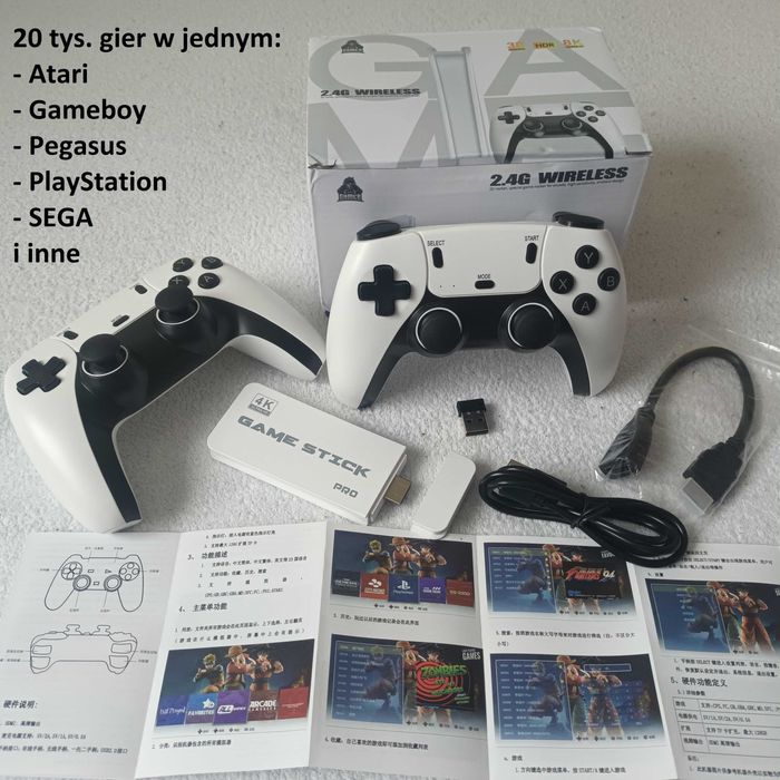 20 000 gier w 1 - Pegasus, Atari Sega GameBoy, PlayStation 1 - konsola