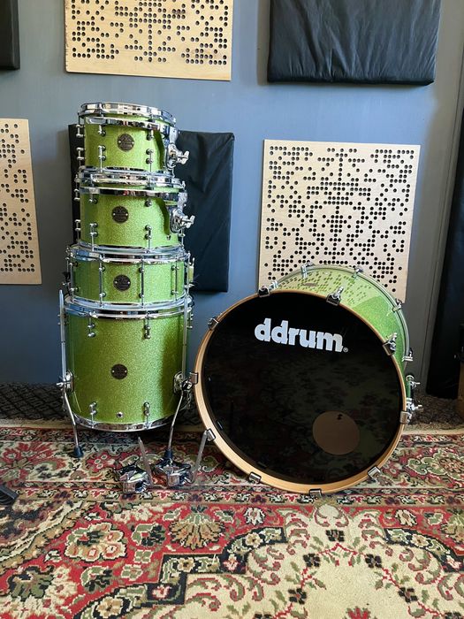 Ddrum Dios Maple (Green Sparkle) – Pro Shell Set + Werbel (100% North American Maple)