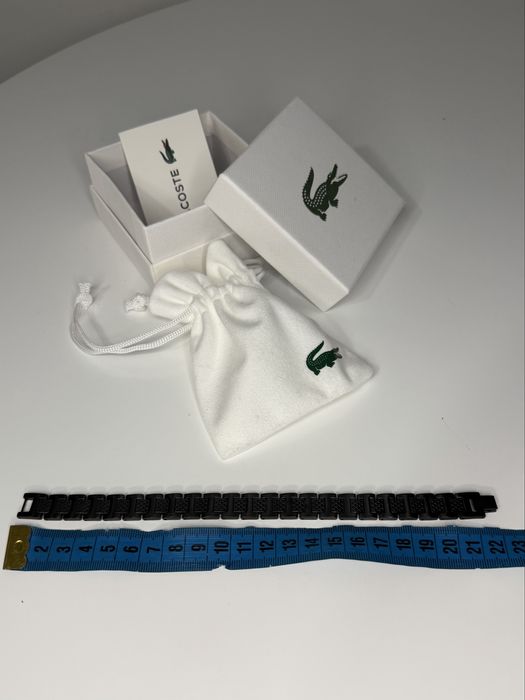 Bransoletka Lacoste Czarna Nowa