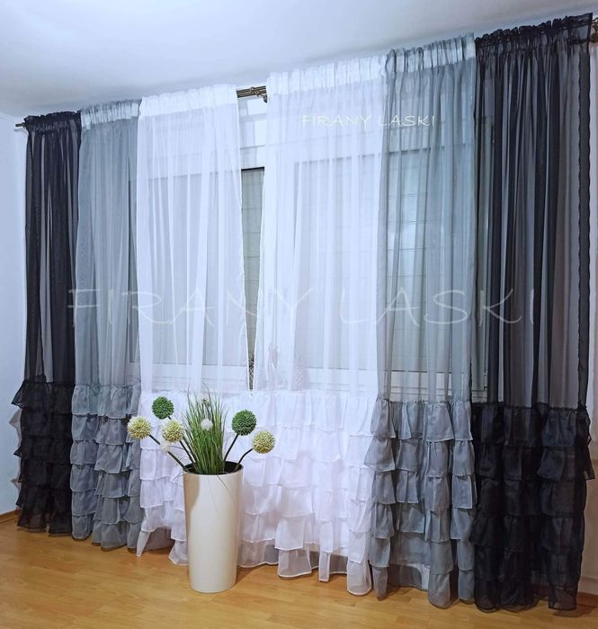 Firanka 145x250 firany gotowe falbanki