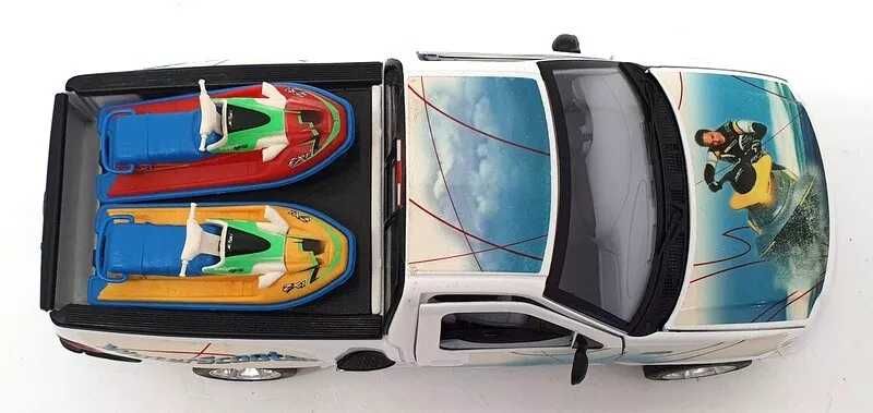 Burago esc_1/21Gold Collection;Ford SVT F150 WaterScooterJet Skis;novo