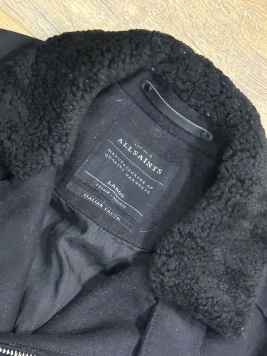 Дубленка Allsaints M кожаная шерстяная куртка мужская luxury opium